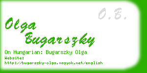 olga bugarszky business card